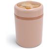 Jectse Lunch Box Riscaldato, Scaldavivande in Acciaio Inox 304 Alimentato Tramite USB, Contenitore per Alimenti Isolato a Prova di Perdite da 600 Ml con Cucchiaio, per Viaggi, Panini (Roseo)