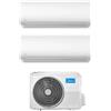 Midea - Climatizzatore Midea Xtreme Pro Wifi Dual Split 9000+12000 Btu M2OH-14HFN8-Q R-32 Inverter A++