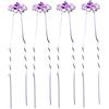 FRCOLOR 20 Pezzi Fermagli Per Con Fiore Di Strass Fiorellino Forcina Da Donna Forcine Per Per Donna Trecce Di Forcine Per a Fiore I Fiori Accessori Viola Sposa