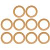 Oumefar 10 Pezzi di Gomma Pistone Anello Cilindro Anello in Gomma Isolato Accessori Pompa per Compressore D'aria Silenzioso Senza Olio 550 W