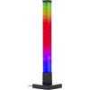 Brilliant Lampada da tavolo LED RGB brillante | 50 cm di altezza | lampada da tavolo | Lampada da tavolo LED RGB, 50 cm, RGB digitale, sensore musicale, dimmerabile, nero