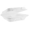 Contenitore asporto pasto con coperchio 3 scomparti - 23X23X7.5cm NO PFAS