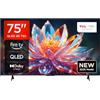 TCL 75T6C 75 QLED TV 4K HDR, Fire TV (Smart tv con Dolby Vision e Atmos, HDR10+, Premi e Chiedi ad Alexa)
