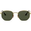 Ray-Ban Occhiali da Sole RB3548N 001 Hexagonal Oro/Verde G-15 Unisex