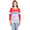 Ultra Game UNK Donna Assist NBA Raglan Top a Maniche Lunghe, Brooklyn Nets, Donna, FLL1479F-PH-Medium, Heather Gray, M
