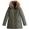 Woolrich parka donna Arctic in Ramar Cloth con pelliccia removibile Verde XS,S,M