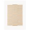 Westwing Collection Tappeto kilim a righe tessuto a mano Donna - Beige