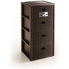 STEFANPLAST Cassettiera elegance 4 cassetti moka