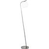 Eglo Leuchten my light Piantana lampada da terra Terriente con sfera opale in stile moderno in acciaio satinato 1XE27 98454/20