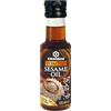 Kikkoman, Olio di Sesamo Tostato, Perfetto per Insaporire Zuppe, Ideale Mixato con Salsa di Soia per Creare Deliziosi Dressing, Adatto per Piatti a Base di Carne o Verdure, Bottiglia da 125 mL