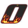 4R Quattroerre.it 13200 Numero Racing 0 Fiamme, Mini 27 x 37 mm