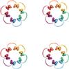 6 Pcs Cuffie Decorative Accessori Casa Bambole Cuffia Per Costume Da Bambola