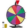 VEVOR Ruota dei Premi Girevole da 305 mm, Ruota Girevole a 10 Slot con Supporto, Roulette da Tavolo Win Fortune con Pennarello Cancellabile a Secco e 2 Pennarelli, 5 Colori, per Feste, Pub, Carnevale