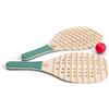 BS Toys Racchetta da Padel in Legno - Giocattoli per Interni ed Esterni - Promuove la coordinazione visivo-motoria, la concentrazione e la Concorrenza Sana - per Bambini dai 5 Anni in su, 2 Giocatori