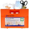 First Aid Only Cassetta Pronto Soccorso First Aid Only Con Maniglia, Din 13157, Inclusi Vetri Divisori, Supporto Per Parete, Viti E Tasselli, Arancione - 2130 Gr