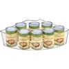 InterDesign iDesign Lazy Susan Contenitore Armadio, Plastica, Trasparente, 42x28x10.25 cm