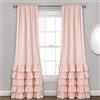 Lush Decor Set di pannelli per finestre per soggiorno, sala da pranzo, camera da letto (coppia), poliestere, rosa cipria, 101,6 cm di larghezza x 213,4 cm di lunghezza (confezione da 1)