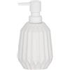 SEALSKIN Distributore di Sapone, Porcellana, Bianco, 9,1x9,1x16,5 cm
