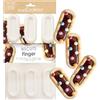 ScrapCooking - Stampo in Silicone 7 Biscotti Finger - Stampo Barchette - Adatto Forno & Freezer - Pasticceria Bambini - Flessibile - Ricetta Biscotti Choco - Verde Acqua - 3184