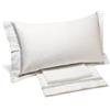 Caleffi 1002836 Raso di Cotone Luxor Completo Lenzuola per Matrimoniale Letto, Grigio (19627)