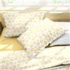Ruggeri Set Lenzuola Completo Letto Matrimoniali in Cotone Ciambelle Gialle | 4 Pezzi in 100% Cotone di Alta Qualità, Lenzuolo con Angoli 170x200 cm, Lenzuolo Piatto 240x280 cm e 2 Federe 50x80 cm