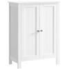 VASAGLE Armadio da Bagno Autoportante, Mobile da Bagno, Organizzatore Portaoggetti, con 2 Ripiani Regolabili, 30 x 60 x 80 cm, Bianco BCB60W