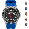 Cressi Manta, Orologio Professionale Subacqueo Unisex Adulto 100 m/10 ATM, Nero/Arancio, Taglia Unica