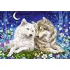 Schmidt Spiele 56469 Teneri amici del lupo, puzzle per bambini da 200 pezzi