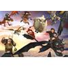 Schmidt Spiele 56547 Dragons-Puzzle da 100 pezzi per bambini, in cartone erboso
