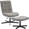 HOMCOM Poltrona Reclinabile su 4 Livelli Effetto Velluto con Poggiapiedi Indipendente, 66x80x93-104 cm, Grigio | Aosom Italy
