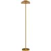 HOMCOM Lampada da terra LED 3000K con interruttore a pedale, ottone, 25 x 25 x 134 cm | Aosom Italy