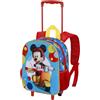 Disney Topolino Scooter-Zainetto 3D con Ruote Piccolo, Blu, 26 x 34 cm, Capacità 7 L