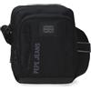 Pepe Jeans Matlock Borsa a tracolla media nera 17 x 22 x 8 cm Pelle sintetica e poliestere by Joumma Bags