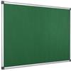 Bi-Office Pannello In Feltro Maya Con Cornice In Alluminio, Bacheca Con Superficie Di Feltro Liscia Verde, 120 x 90 cm