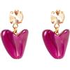 Sodini Orecchini cristallo e cuore stilizzato Demetra - Viola