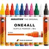 Molotow 200456 Set Base 1 da 10 Pennarelli One4All 227HS, 4 mm