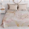 PETTI Artigiani Italiani - Copriletto Matrimoniale Primavera Estate, Coperta Leggera Matrimoniale, Lenzuola Copriletto, Giglio 100% Made in Italy
