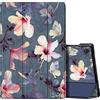 FINTIE Custodia per Samsung Galaxy Tab A8 10.5'' 2021 - Ultra Sottile Leggero Cover Protettiva Case con Auto Sveglia/Sonno per Tab A8 10.5 Pollici SM-X200/X205 Tablet, Blooming Hibiscus