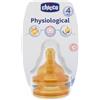 Chicco Physiological Tettarella 4m+ 3 Fori Confezione da 2 Pezzi
