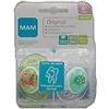 Mam Baby Original Succhietto 6m+ Silicone Confezione Doppia