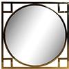 DKD Home Decor Specchio da parete della marca Acciaio Dorato (70 x 2 x 70 cm) (Riferimento: S3022048)