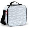 TATAY Borsa Termica Porta Pranzo Impermeabile - Urban Food Casual 3L | 4 Contenitori: 2x0,5L + 2x0,2L | Triplo Strato Isolante | Corpo Semirigido | Tasca Interna | 22,5x10x22 cm, Geometrico