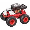 Mondo- Hot Wheels RC Monster Truck Bone Shaker 17 Mostro Motors Trucks Macchina telecomandata per Bambini 2.4 GHz Rosso/Nero-63679, Colore Livrea, 63679