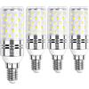 SAUGLAE E14 Lampadina di Mais LED 12W, Bianca Naturale 4000K, 100W Lampadine a Incandescenza Equivalenti, 1450 Lumen, Piccola Vite Edison, 4-Pack