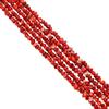 Jenngaoo Perle Sciolte in Calcedonio Imitazione, Pietre Preziose Irregolari per Creazione di Gioielli, Collane, Bracciali e Orecchini - Rosso Corallo