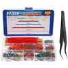 BOJACK 14 Vaules 840 pezzi 2-125mm Breadboard flessibile senza saldatura Cavi per linea di collegamento Breadboard Kit cavi per ponticelli