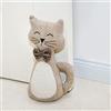 Marwood, fermaporta grazioso per casa e ufficio, zavorrato, per interni, a forma di gatto, in tessuto, animale imbottito, decorativo, per pavimento