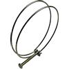 Boltza Fascette stringitubo a doppio filo, in acciaio inox, 100-110 mm, per canalizzazioni, riscaldamento e ventilazione, 4 pezzi