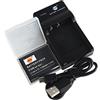 DSTE NP-BG1 batteria agli ioni di litio e caricabatterie micro USB, compatibile con fotocamera Sony NP-FG1 DSC-H3 DSC-H7 DSC-H9 DSC-H10 DSC-H20 DSC-HX7V