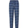 El Búho Nocturno Pantaloni Pigiama Uomo Lungo - 100% Cotone Flanella Invernale Caldo o Popeline Traspirante - Tasche Vita Elastica Coulisse Patta Bottoni - 100% Cotone, Blu 8943, 3XL